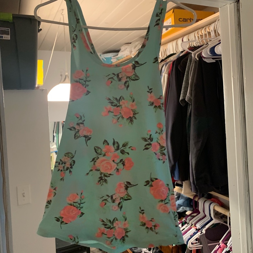 Cute floral tank top